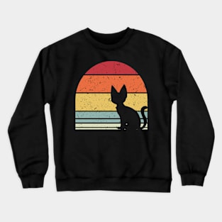 Cat Retro Vintage Cat Lover Crewneck Sweatshirt